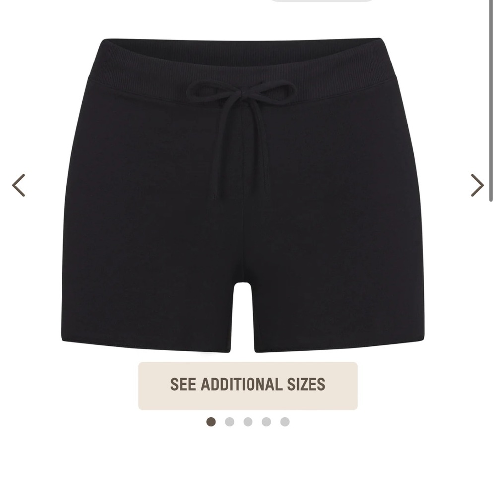 Skims cotton sleep short color soot size small nwt